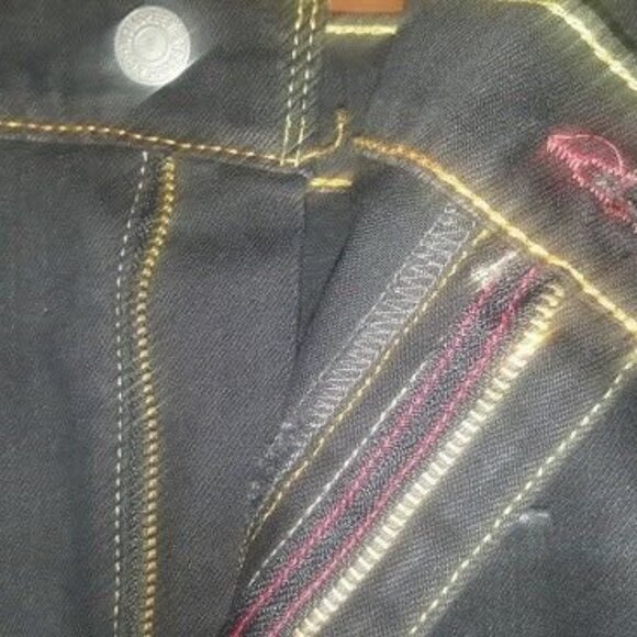 🔥LEVI'S 513 SLIM STRAIGHT CARPENTERS PANTS BLACK JEANS MEN'S 42x34 / RARE NWT - Picture 14 of 16